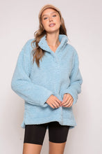 Blue Cozy Days Sherpa Jacket