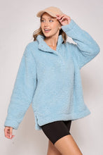 Blue Cozy Days Sherpa Jacket