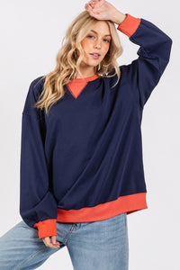 Navy/Orange Gameday French Terry Sweatshirt