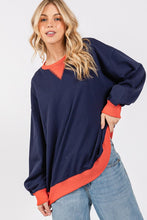 Navy/Orange Gameday French Terry Sweatshirt