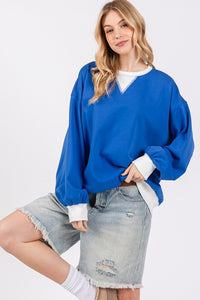 Royal/White Gameday French Terry Sweatshirt