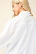 White Oversized Button Up Shirt