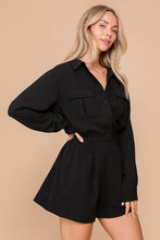 Black Effortless Elegance Airflow Romper