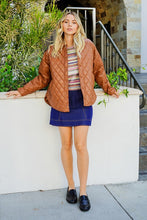 Brown Quilted Jacket