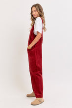 Burgundy Corduroy Overall Jumpsuit