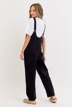 Black Corduroy Overall Jumpsuit
