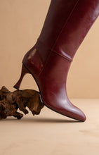 Burgundy Wine The Lexington - Pointed Toe Knee High Boots