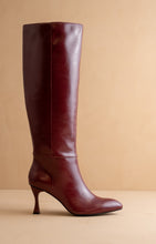 Burgundy Wine The Lexington - Pointed Toe Knee High Boots