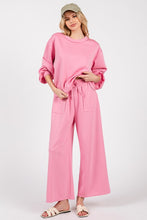 Pink Scuba Top And Pants Sets