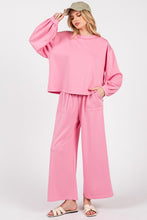 Pink Scuba Top And Pants Sets