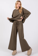 Olive Scuba Top And Pants Sets