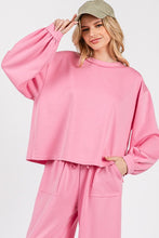 Pink Scuba Top And Pants Sets