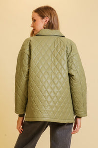 Olive Quilted Jacket