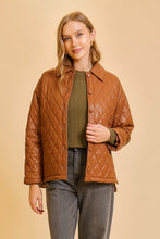 Brown Quilted Jacket