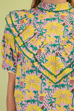 Pink Mock Neck Blouse
