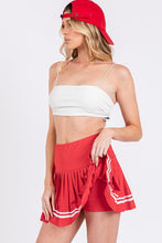 Red Pickleball Pleats Skort