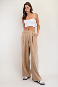 Coco Side Track Straight Leg Pants