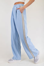 Denim Side Track Straight Leg Pants
