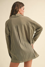 Olive Buttondown Basic Cotton Shirts