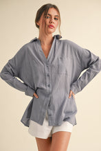 Blue Buttondown Basic Cotton Shirts