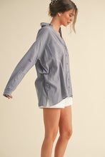 Blue Buttondown Basic Cotton Shirts