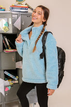 Blue Cozy Days Sherpa Jacket