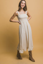 Chalk Smocked Maxi Dress