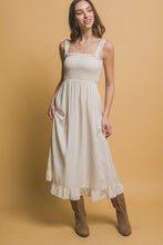 Chalk Smocked Maxi Dress