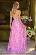 Pink Off-Shoulder Lace-Up Back Sweetheart Neckline Corset Dress