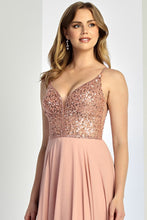 Blush Sleeveless Embellished Top A Line Dress