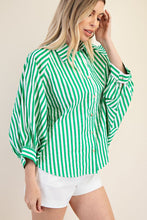 Kelly Green Button Front Shirt