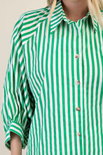 Kelly Green Button Front Shirt