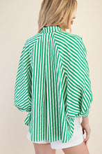 Kelly Green Button Front Shirt