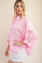 Neon Pink Button Front Shirt