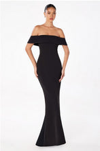 Black One Shoulder Long Evening Dress