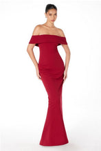 Burgundy One Shoulder Long Evening Dress