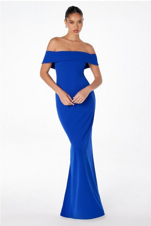 Royal One Shoulder Long Evening Dress