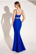 Royal Bright Diamond Slim-fitting Strap Long Evening Dress