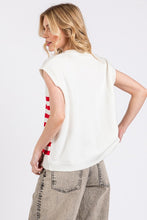 White American Flag Sweater Vest