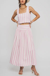 Pink The Tiffany Pastel Striped Set
