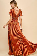 Sienna Short Sleeve Pleated Skirt Tie Back Maxi Dress