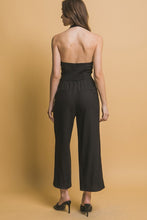 Black Linen Halter Neck Jumpsuit