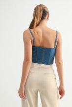 Denim Corset Bustier Top