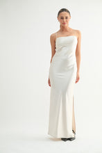 Satin Strappy Back Maxi Dress