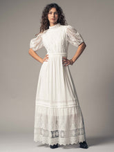White Glass Lace Maxi Dress