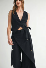 Black Sleeveless Vest Top & Pants Set