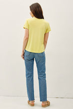 Buttercup Boxy Cut Tee W/ Roll Sleeve