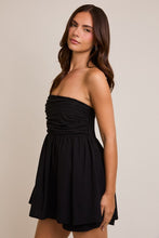 Black Baby Doll Tube Romper