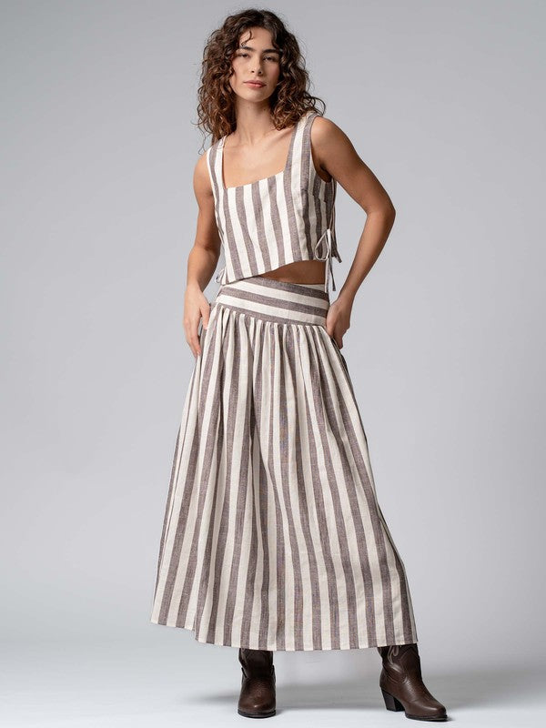Brown The Tiffany Pastel Striped Set