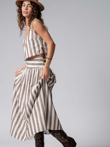 Brown The Tiffany Pastel Striped Set